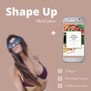 Shape up meal plan
