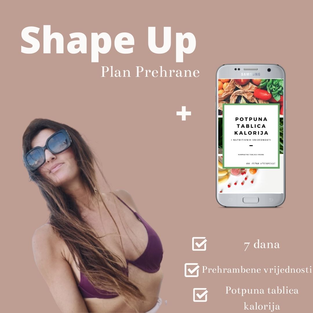 Shape Up Plan Prehrane