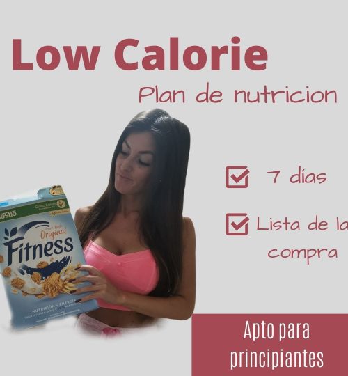 Plan de Nutrición bajo en calorías